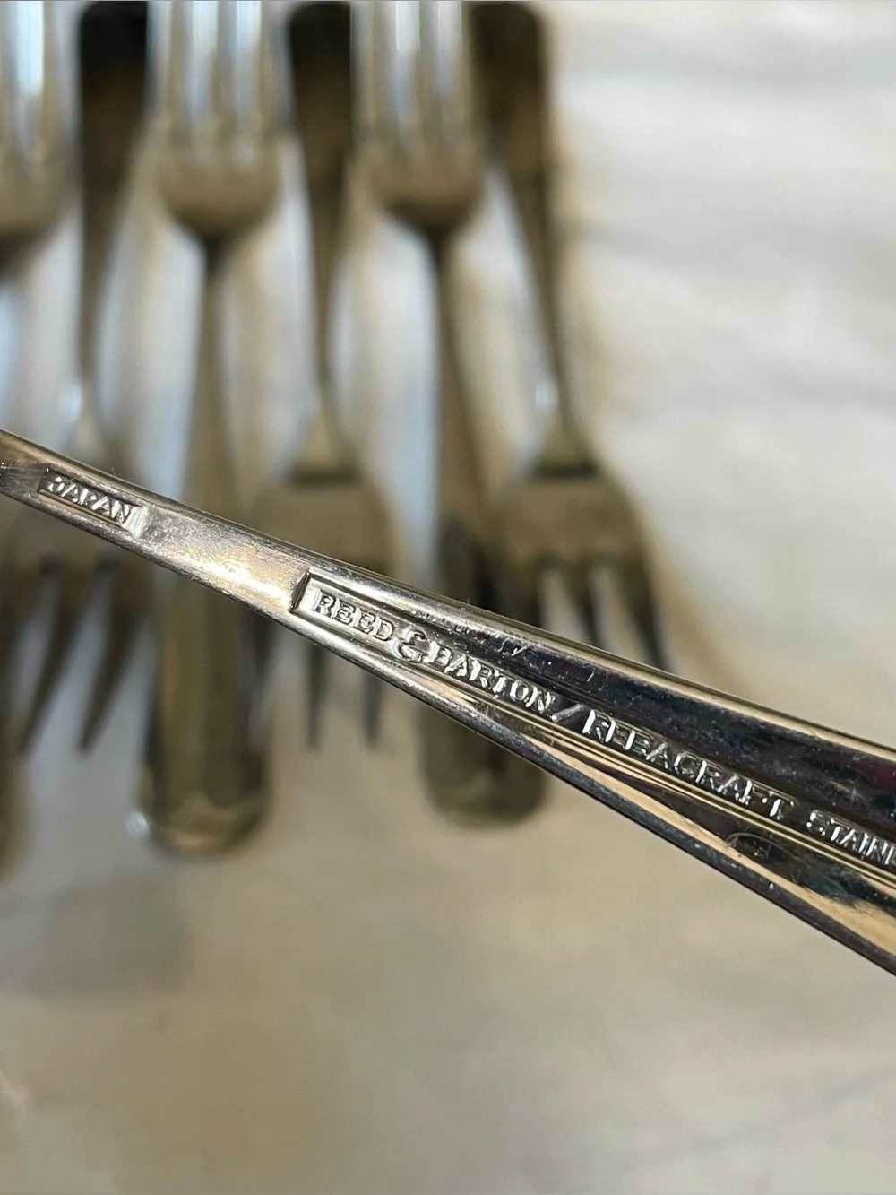 Reed & Barton Old Lexington stainless steel flatware forks replacements